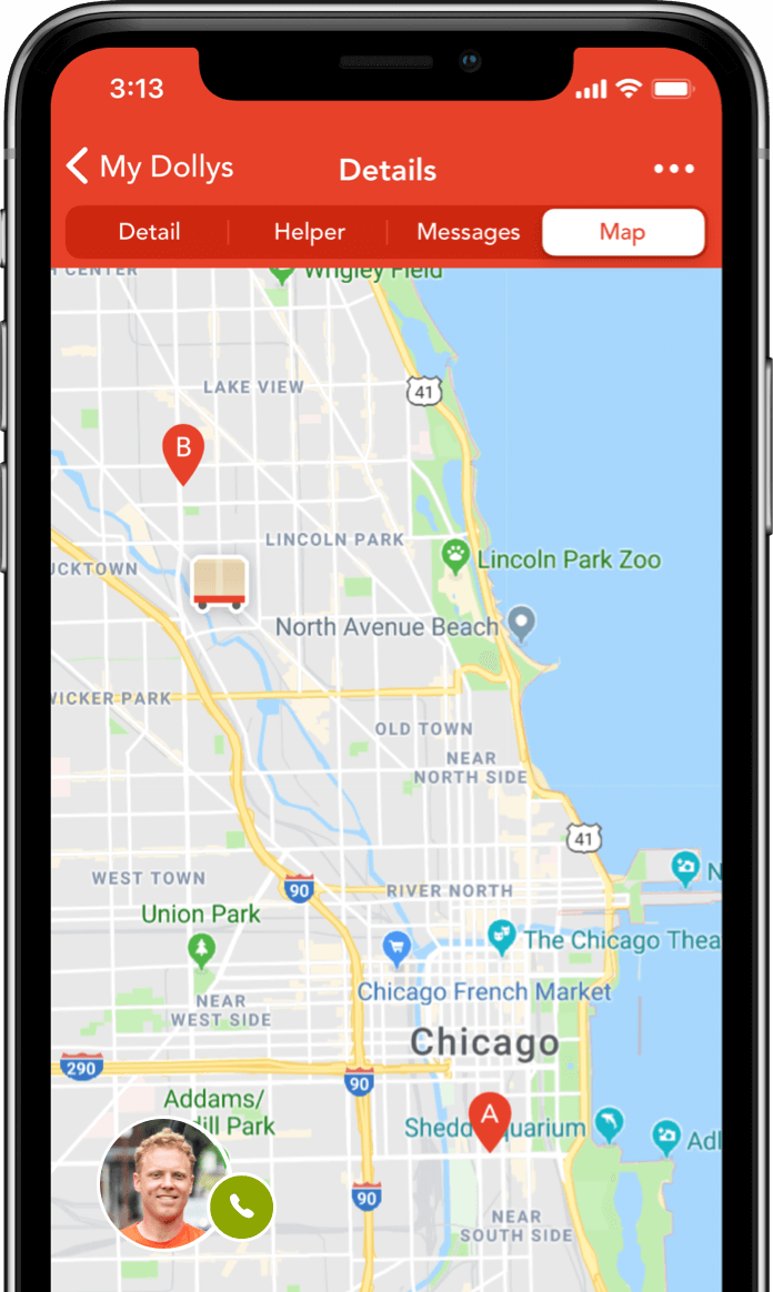 App screen - Map
