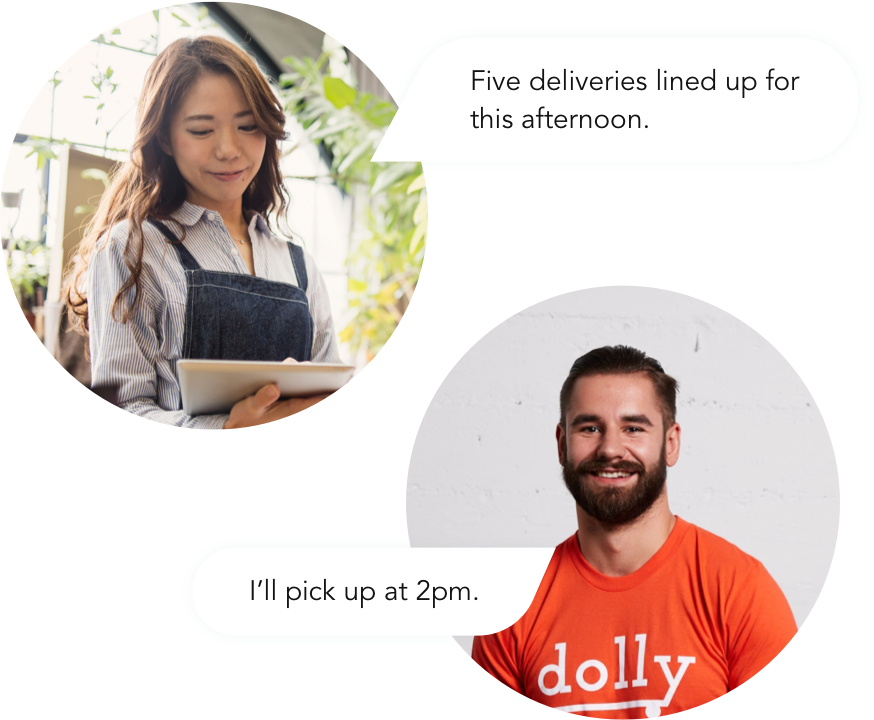 Retailer and Helper chat